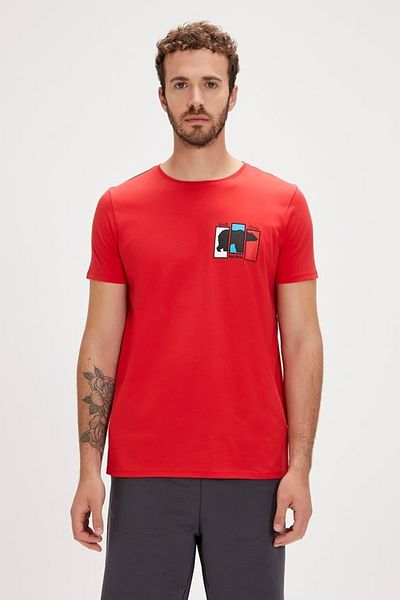 Bad Bear Men's Red Grizzle T-Shirt Tshirt 24.01.07.019-C54