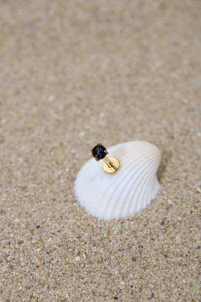 NOBLE GETTO Piercing Cerrahi Çelik Piercing Kıkırdak Tragus Conch Helix Doğal...