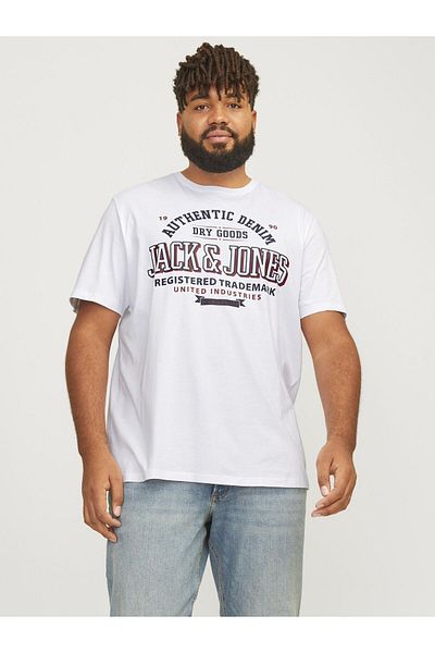 Jack & Jones Plus Tişört Plus Logolu Tişört