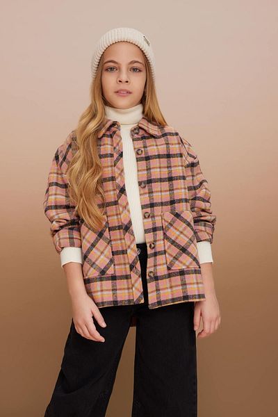 DeFacto Plaid Patterned Girl's Shirt - Long Sleeve, A9543a823wn