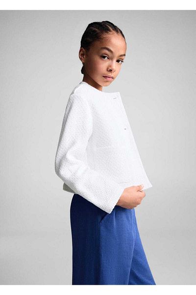 MANGO Kids Μπουφάν τουίντ με τσέπες