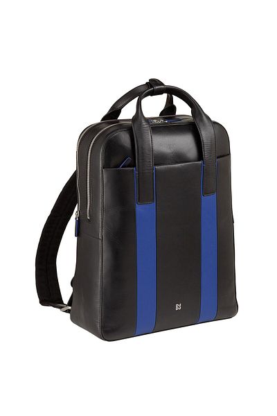 DUDU Backpack leather 40 cm laptop compartment