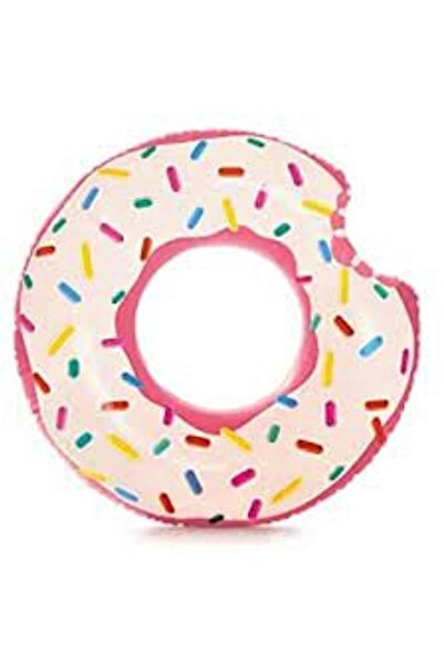 Intex Isırılmış Renkli Donut Tube Havuz Simidi 107 X 99 Cm Havuz Yatağı