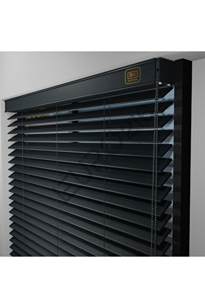 JaluziByEuro216 Redüktörlü / Zincirli Ahşap Jaluzi Perde 50 Mm %100 Ahşap Kur...