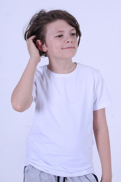 PANİO KİDS 3-Piece ZIPPER TRACKSUIT-BASIC PLAIN T-SHIRT BOY BOYS TOP-BOTTOM SET