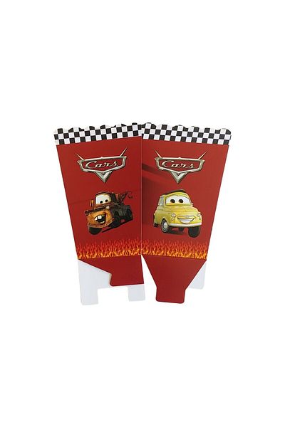 Aksesuar 8-piece Cars Corn and Chips Boxes (cars Popcorn)