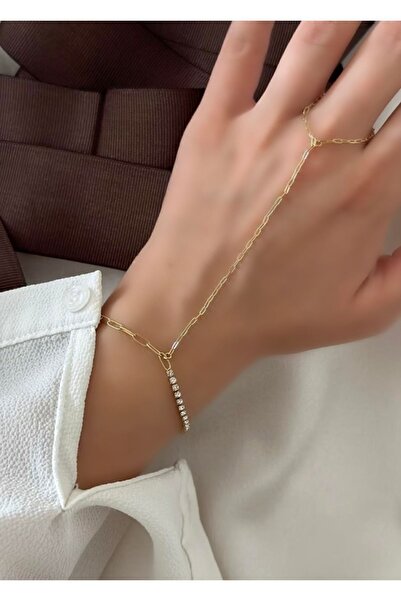 SU PERİSİ TAKI BİJUTERİ Çelik Gold Su Yolu Detaylı Şahmeran