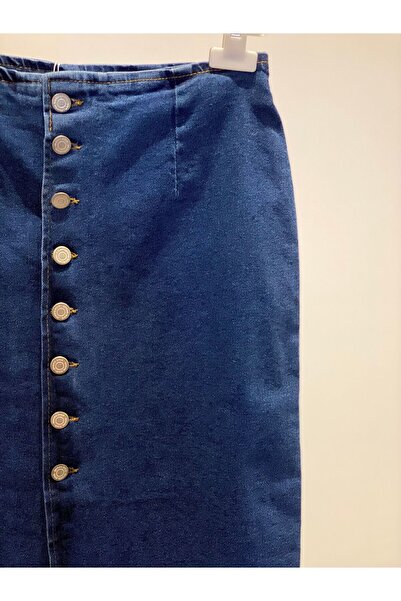 MEFA GİYİM DÜĞMELİ KOT ETEK