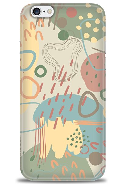 MRCİLETİSİM Case for iPhone 6 Plus Case Hd Printed Case - Colorful Canvas - Mrc