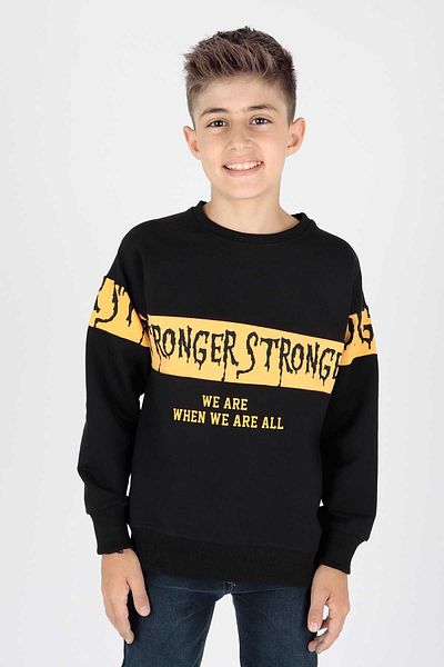 AHENGİM Boy's Trend printed φούτερ - Ak15106