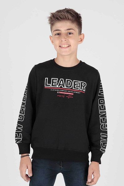 AHENGİM Boy's leader Printed Φούτερ - Ak15091