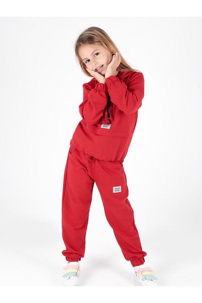 AHENGİM Young Printed Tracksuit Set for Girl - Ak2233