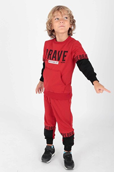 AHENGİM Boys' Tracksuit Set - Kids Ak2231