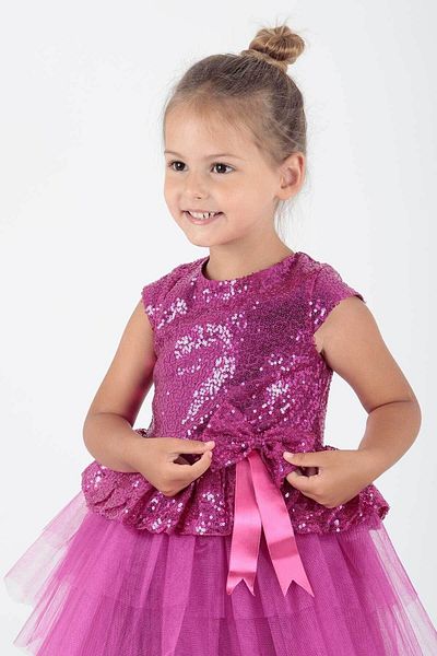 AHENGİM Trendy Girl's Evening Dress - Sequined, Ak2207