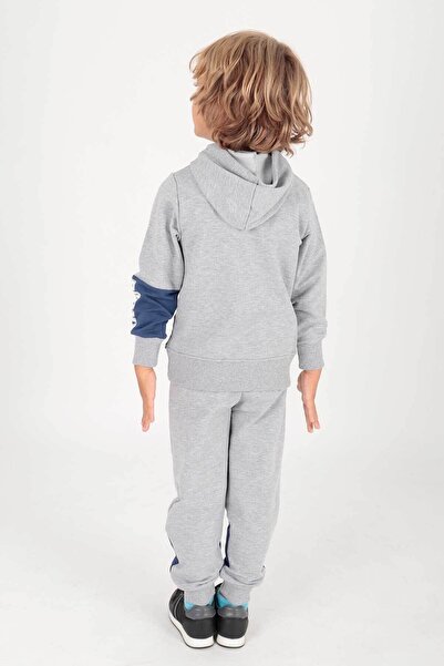 AHENGİM Boy's Bronx Printed Trend Tracksuit Set Ak2235