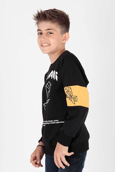 AHENGİM Φούτερ με στάμπα Origami για αγόρι - Ak15160