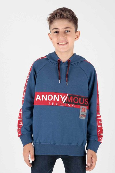 AHENGİM Hanorac Trend pentru băiat - Imprimat Anonymous, Ak15177