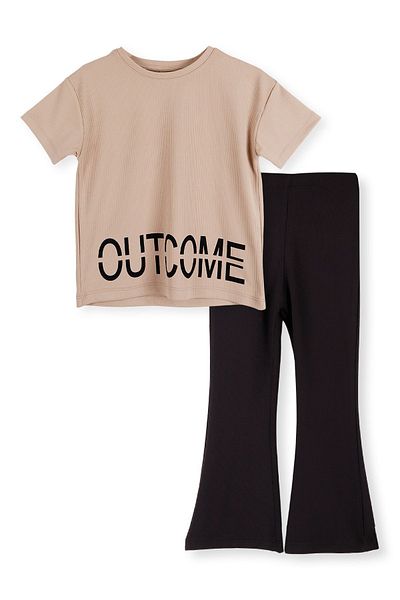 AHENGİM Set de jambiere imprimate Outcome pentru fete - Ak2408