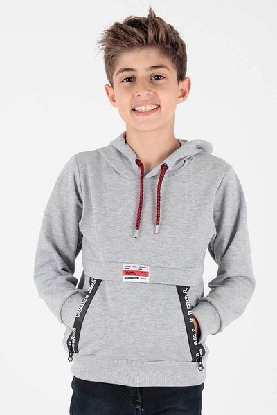 AHENGİM Hanorac cu glugă și fermoar pentru băiat - Ak15217