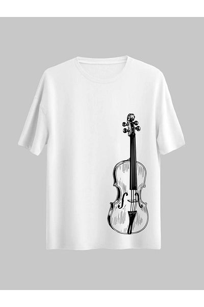 Pink Sky Tricou pentru vioara conceput de muzica si muzician