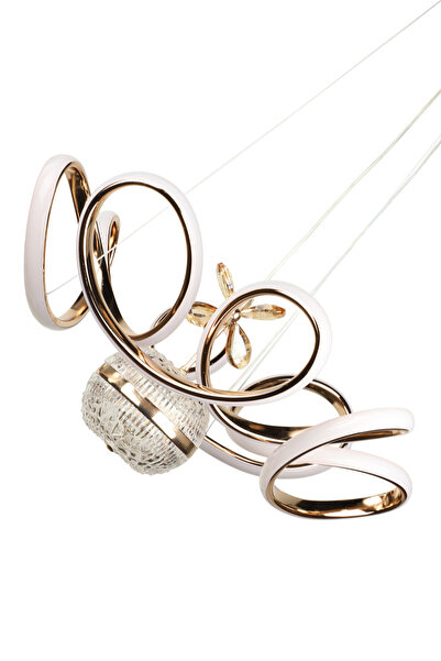 Begüsa Vargas Ledli Avize Gold Kaplama