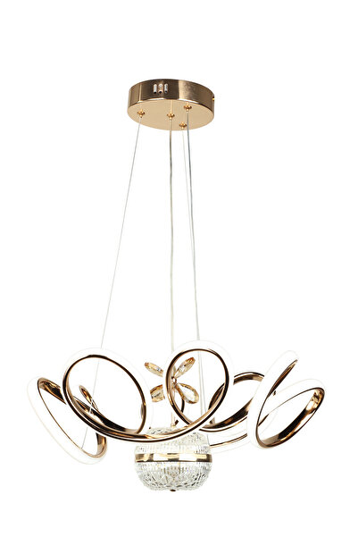 Begüsa Vargas Ledli Avize Gold Kaplama