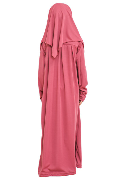 Modish Group Σετ παιδικών ενδυμάτων προσευχής δύο τεμαχίων με κασκόλ, ισλαμικό σετ ρούχων για κορίτσια - Dusty Rose