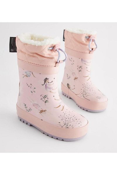 Next Polar Rain Boots - Pink Fairy Pattern