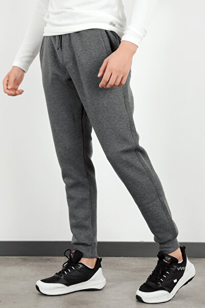 JB John Borners Ανδρικό φούτερ με καπνιστή μανσέτα με ψηλή τσέπη