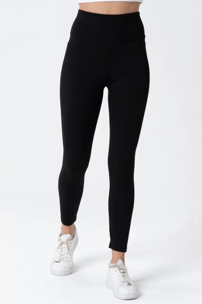 JILLY Μαύρο κολάν Vegas με ψηλή μέση - ελαστική εφαρμογή