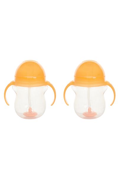Munchkin Orange 6 Months+207 ml Click Lock Spout Drinking Cup - 2 Pieces