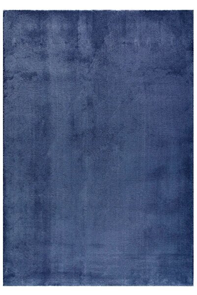 Genel Markalar Yıkanabilir Kaymaz Taban Lacivert Post Peluş Halı Kesme Yolluk...