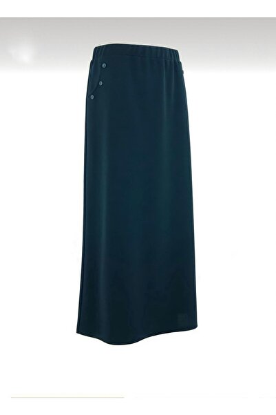 HESNA Krep Çan Etek Lacivert