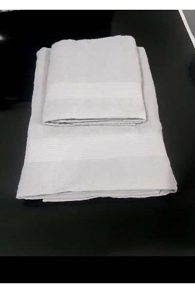 Hızlı Çeyiz 100% Cotton 2-Piece Bath Towel Set 70x130 and 50x80