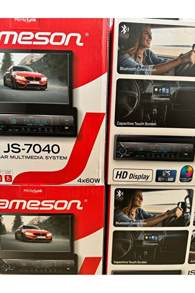 J Jams JAMESN 7 İNÇ İNDASH OTO TEYP 4X60 WATT Usb/Sd/Fm Bluetooth KAMERA
