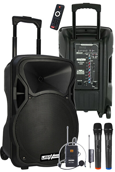 Lastvoice Lastvoice Ls-p1915ex Portatif Taşınabilir 3 Mikrofonlu Seyyar Ses S...