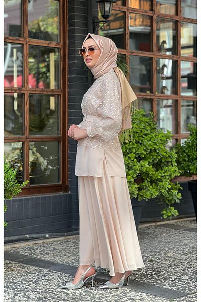 yeşim özcan Özcan Jade Skirt Suit - Cream 124y34008