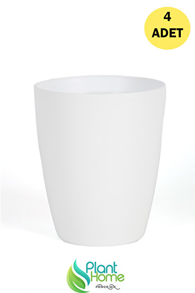 Plant Home Power Mix Dekoratif Beyaz Orkide Saksısı - 4 Adet Set Fiyatlı -12 Pot Üretim Saksısına Uygun Kaliteli Ürün