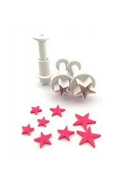 Pasta Star Patterned - Injector Mini Cookie Mold 3 Pieces
