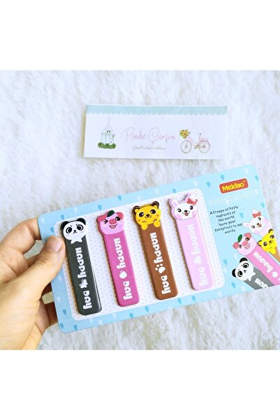 Pembe Çarşı ورق لاصق بعد الظهر مكون من 4 قطع (أزرق)