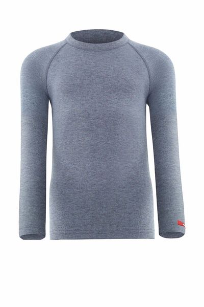 Blackspade Unisex Grey Melange 2ο. Παιδικό μακρυμάνικο θερμικό τοπ επιπέδου