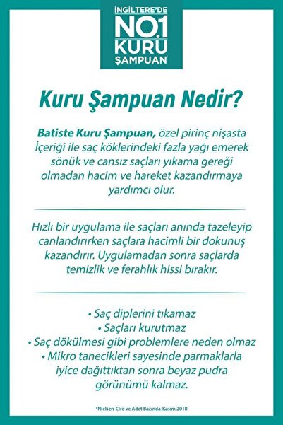 Batiste Batiste De Frizz Dry Shampoo 200 ml