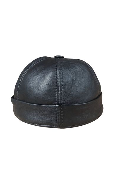 BY SCK Genuine Leather Handmade Hat Beret Hat