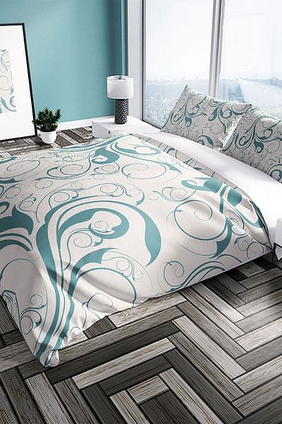Cattleya Twigs 3D Cotton Satin Double Duvet Cover Set