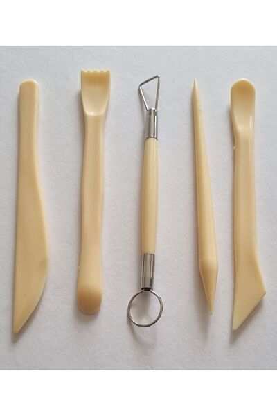 Modellino Wooden Look Plastic Accessory Set 5-Piece Modeling Pen