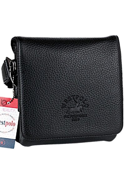 Westpolo West Polo 4001 El Ve Omuz Askılı Erkek Çanta Siyah Küçük Boy