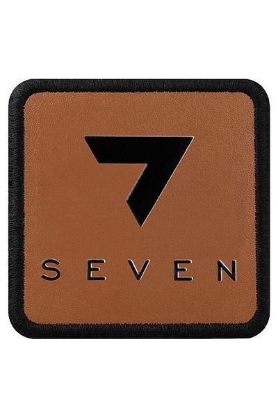 Dogo Unisex Brown Hat Sticker - Changeable, Number 7 Design
