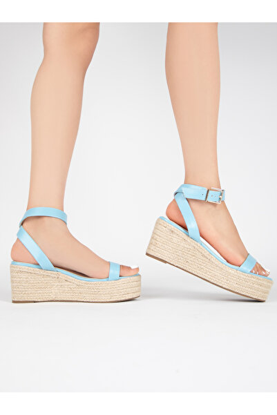 Raid By Styli Ankle Slim Strap Espadrille Wedge Sandals