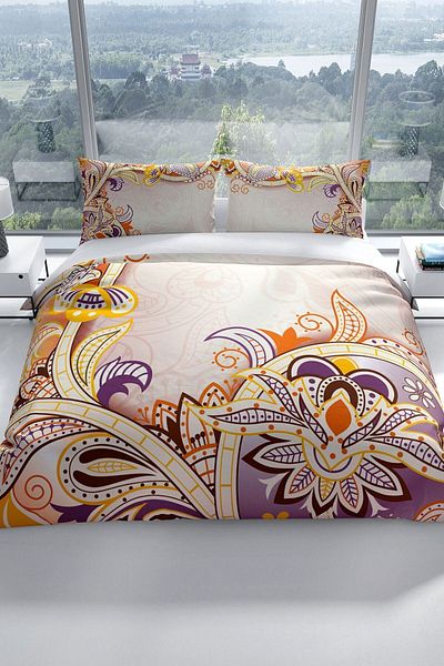 PerlaSera Mirage 3d Cotton Satin Double Duvet Cover Set