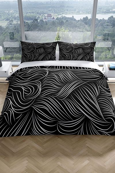 Cattleya Zebra 3D Cotton Satin Double Duvet Cover Set
